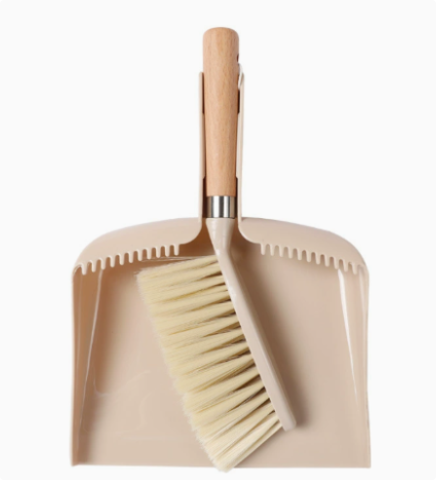 Wooden Mini Broom & Dustpan Set