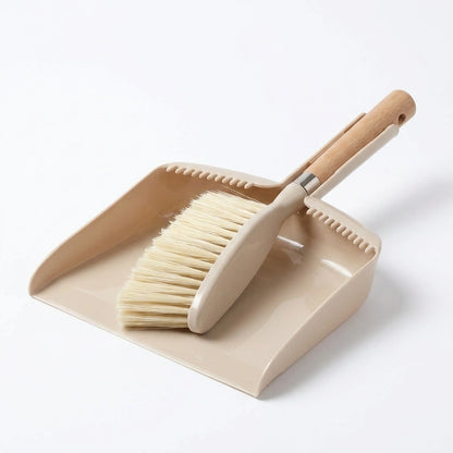 Wooden Mini Broom & Dustpan Set