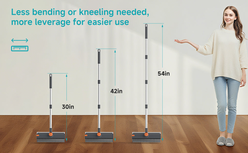Adjustable floor scrub brush 3 sizes